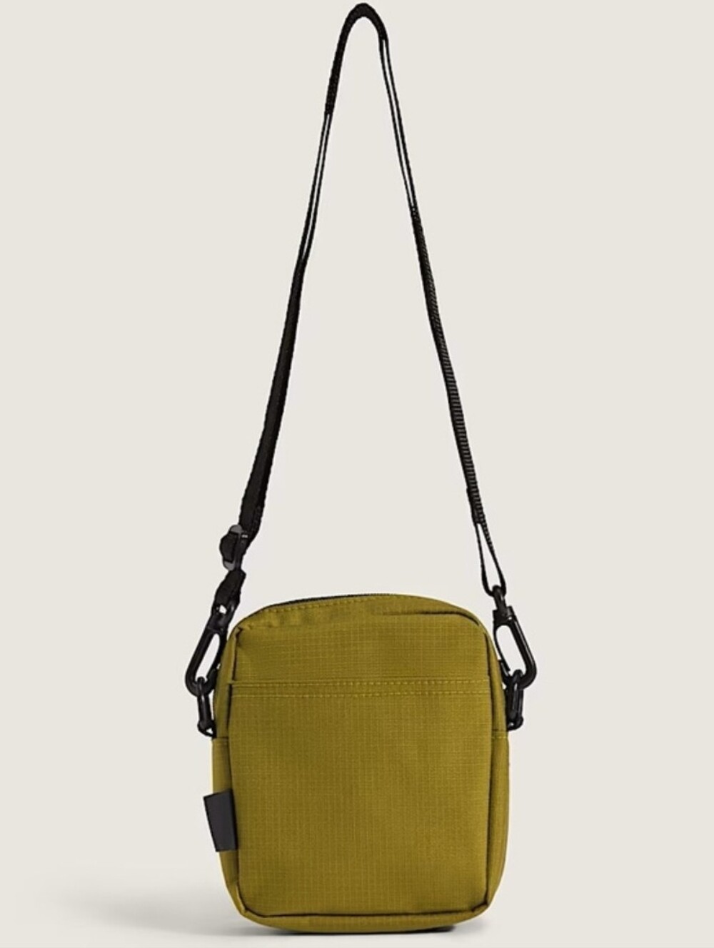 NWT Vans Burnt Gold Yellow Green Compact Crossbody Bag with Black Strap - Picture 4 of 4